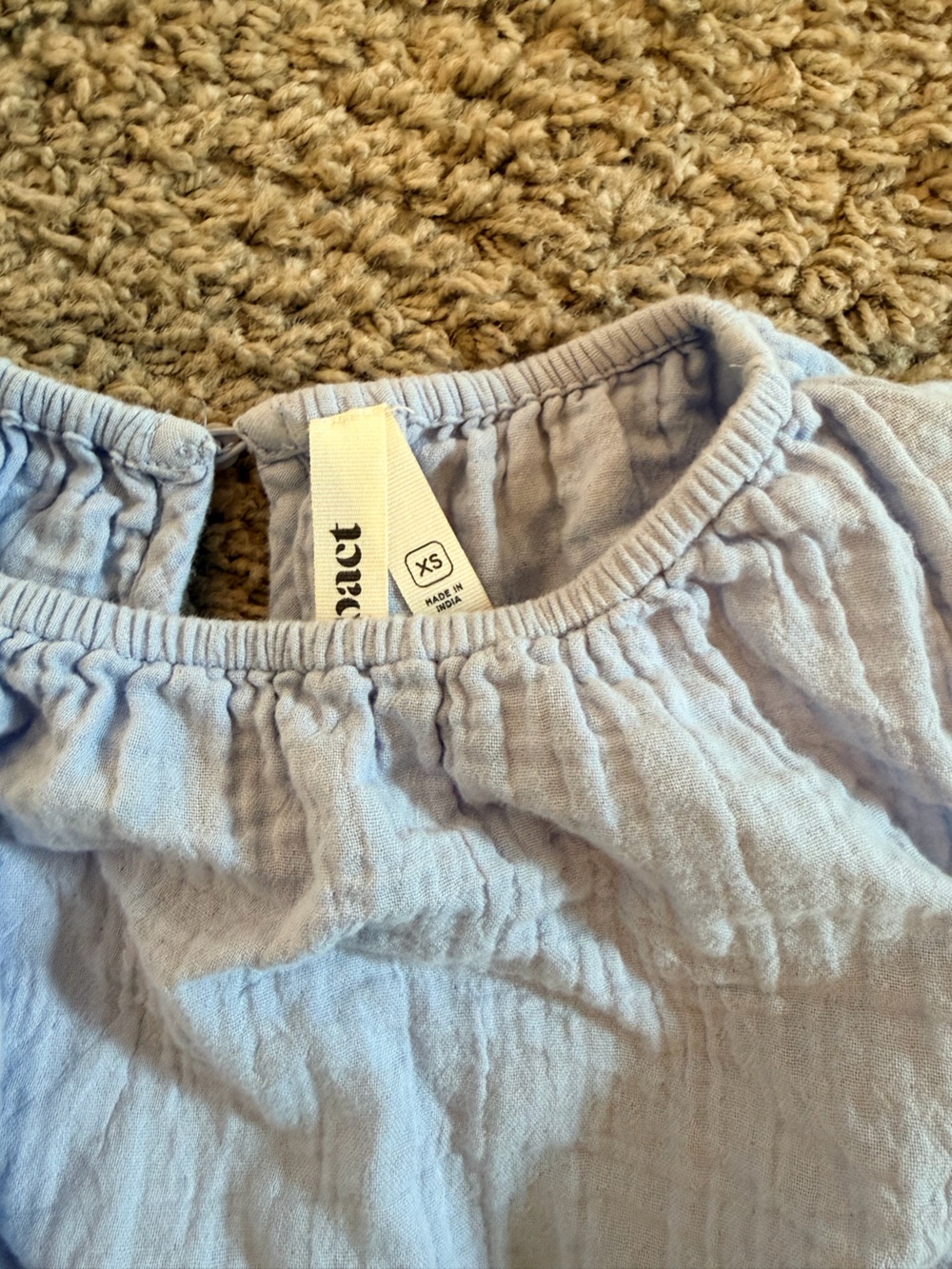 Organic Cotton Coastal Double Gauze Tiered Midi Dress - Nordstrom Pact - Picture 5 of 9